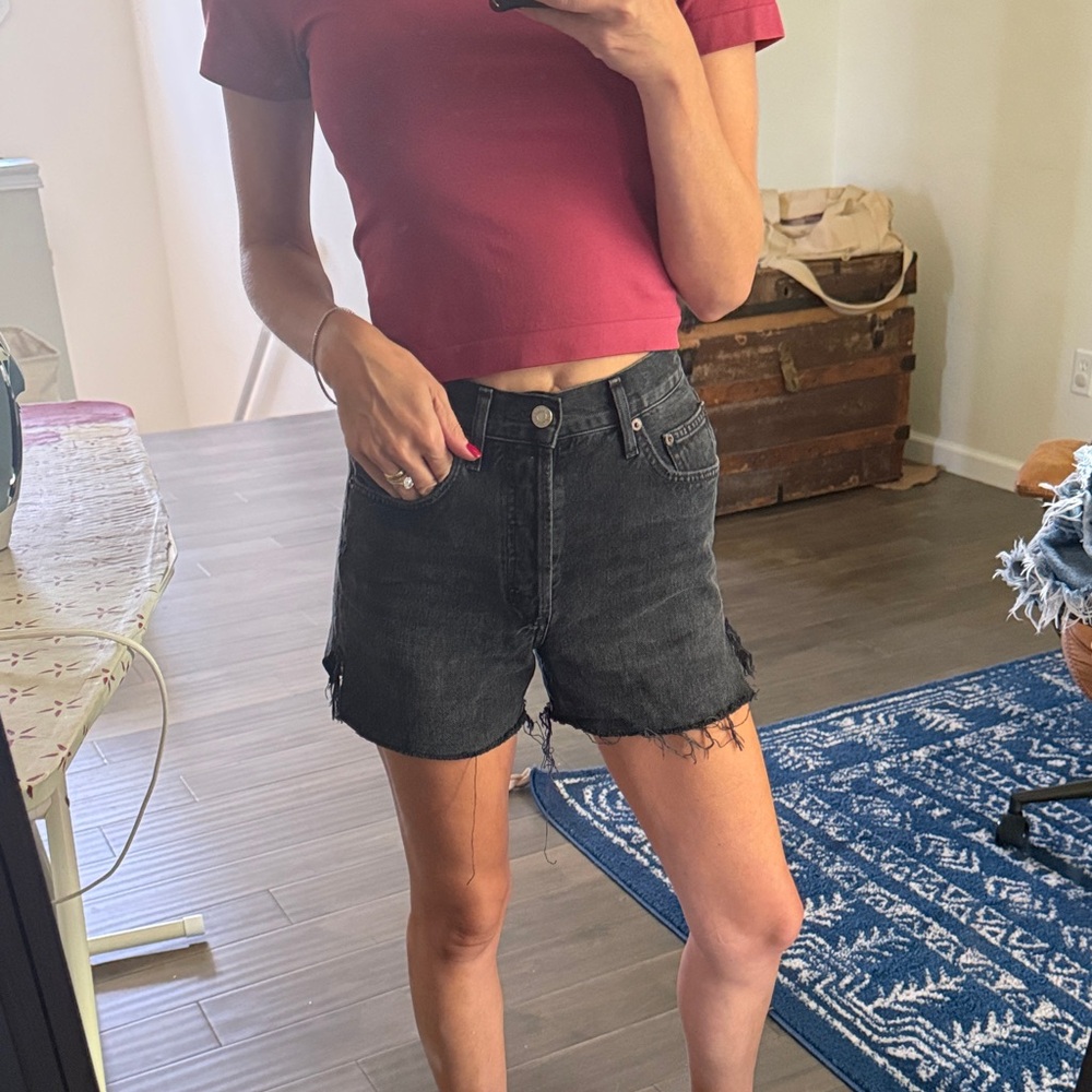 Agolde Charcoal Jean Shorts perfect condition